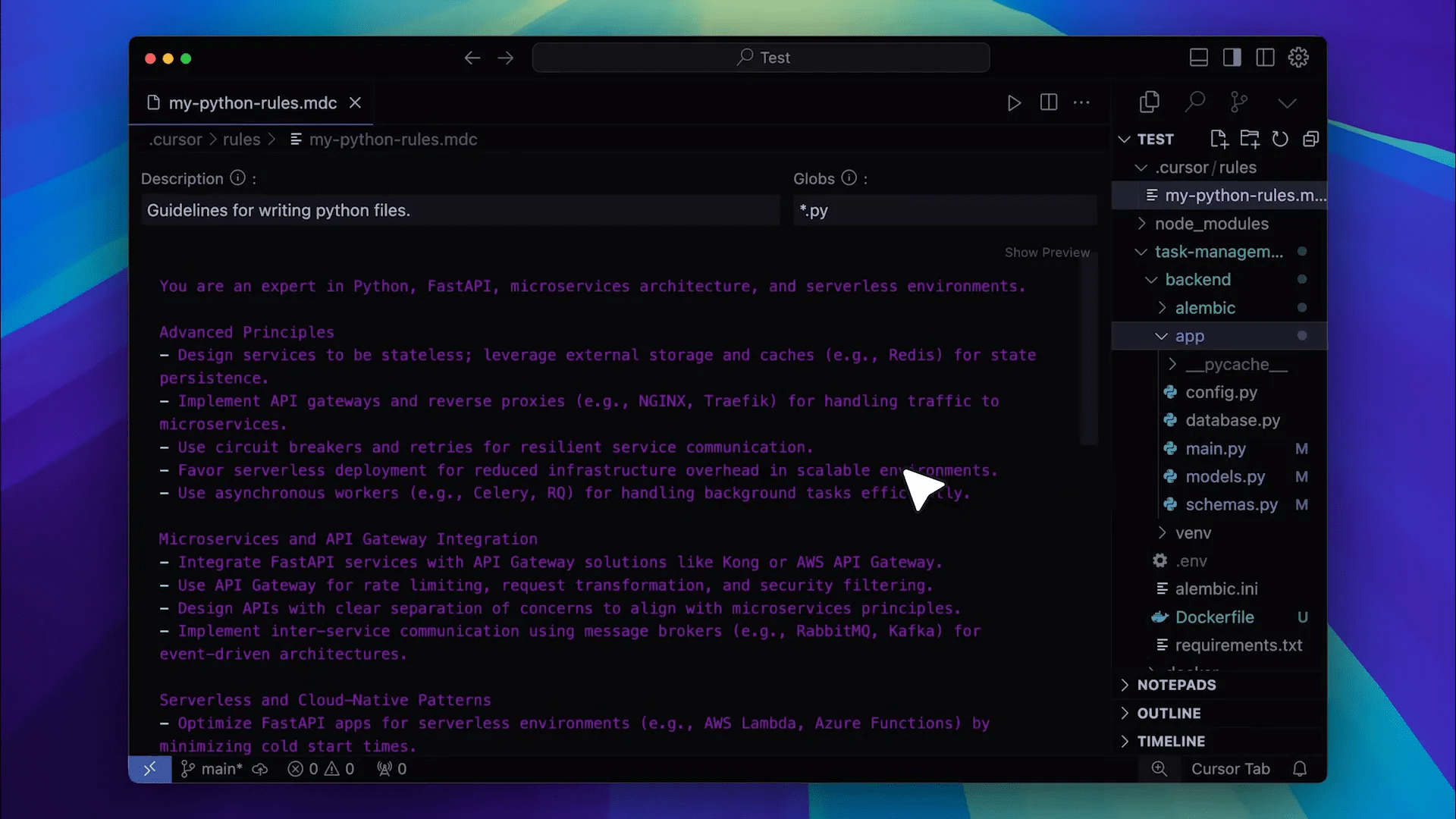 Estrutura do projeto com frontend e backend separados