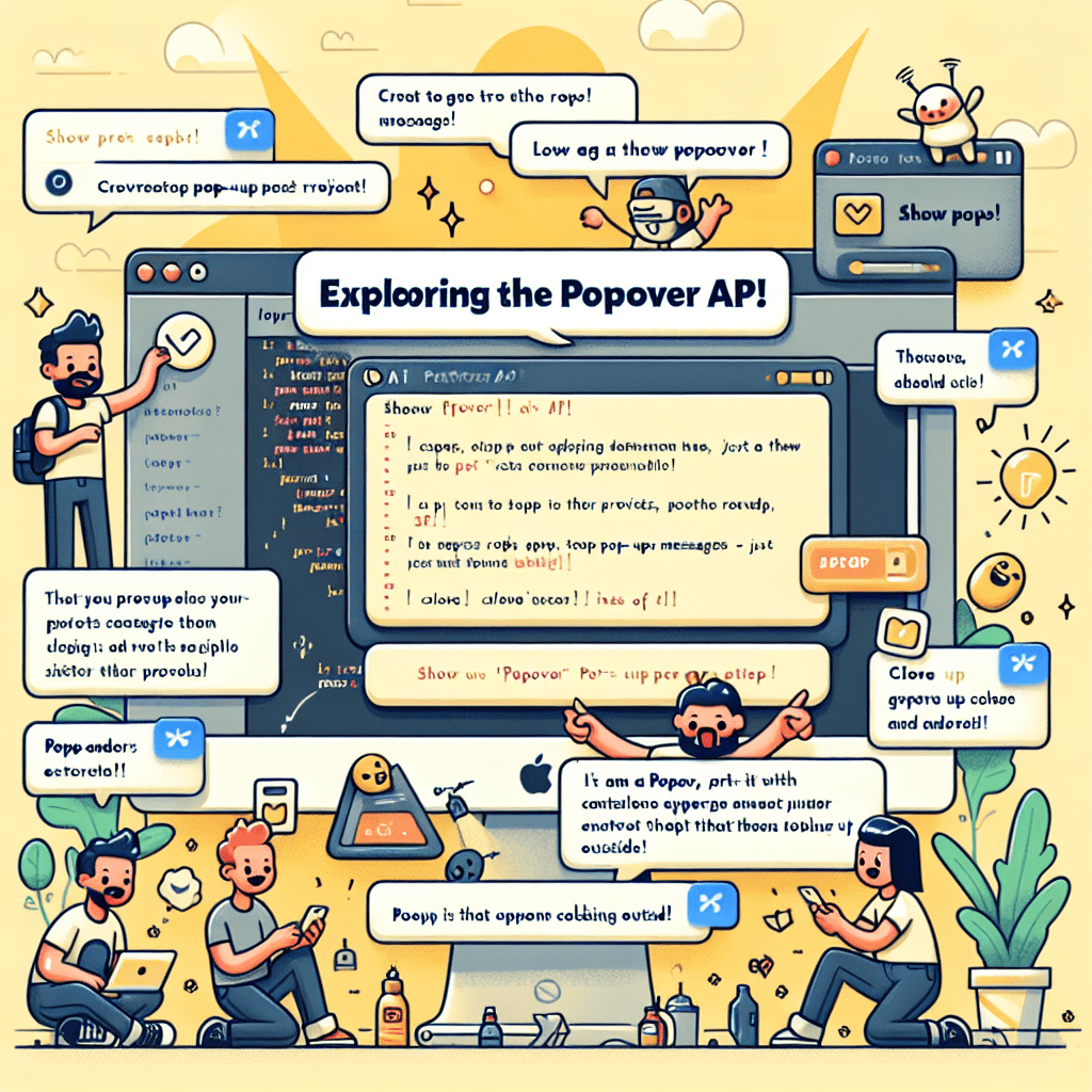 "Descubra a Nova API Popover: A Revolução nas Janelas Modais do HTML e JavaScript!"
