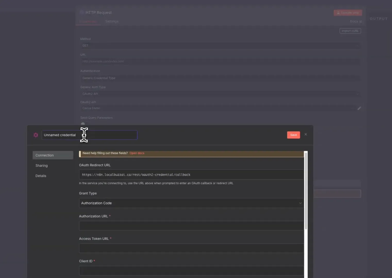 Configurando a autenticação OAuth2