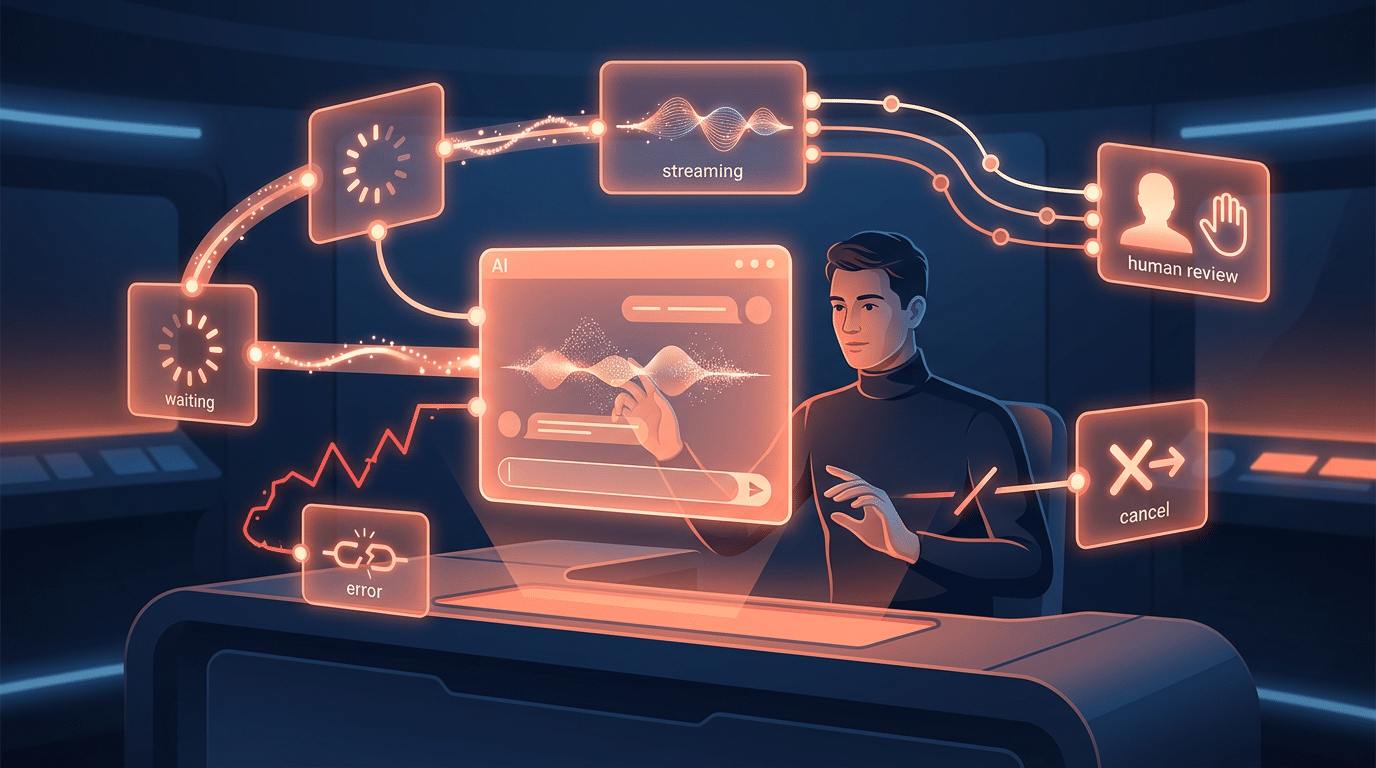 Interfaces com IA no frontend: o estado também precisa ser desenhado — cover